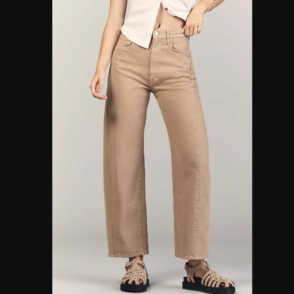 New 33 Mother x Anthropologie The Half Pipe Flood barrel jeans The Devil May - Picture 2 of 13